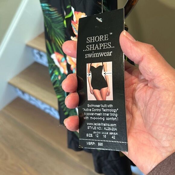 NWT Shore Shapes Tropical Swim Dress - Picture 6 of 10